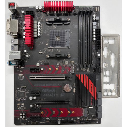 Материнська плата AsRock FATAL1TY AB350 GAMING K4 (sAM4, AMD B350) (Відновлено продавцем, 899124) купити в Україні | Telemart фото
