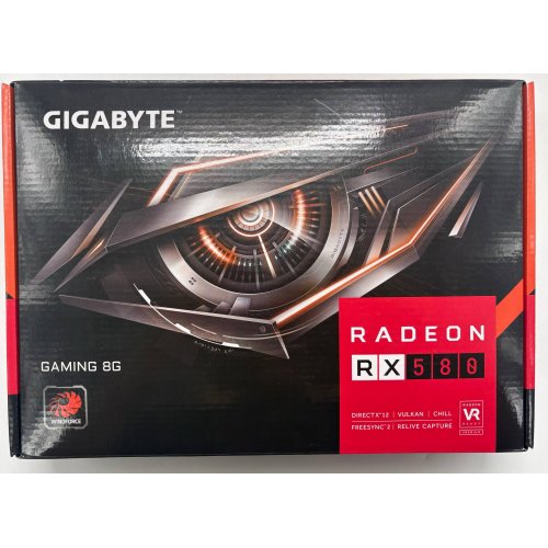 Відеокарта Gigabyte Radeon RX 580 Gaming 8192MB (GV-RX580GAMING-8GD 2.0) (Відновлено продавцем, 899134) купити в Україні | Telemart фото