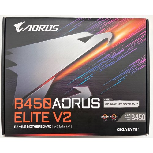 Материнська плата Gigabyte B450 AORUS ELITE V2 (sAM4, AMD B450) (Відновлено продавцем, 899135) купити в Україні | Telemart фото