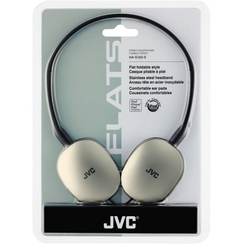 Купити Навушники JVC HA-S160 Silver - ціна в Києві, Львові, Вінниці, Хмельницькому, Франківську, Україні | інтернет-магазин TELEMART.UA фото