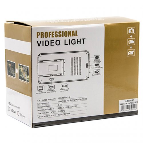 Накамерный свет PowerPlant Cam Light VL011A-150 (VL011A150) купить в Украине | Telemart фото