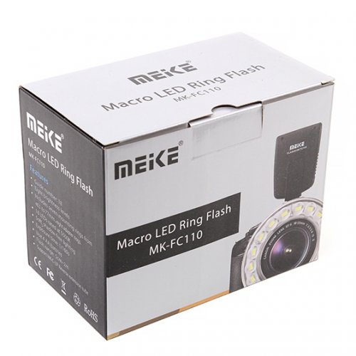 Кольцевая макровспышка Meike FC110 (SKWLEDR) купить в Украине | Telemart фото
