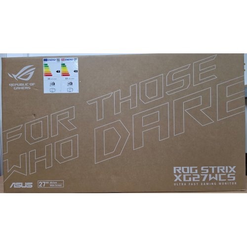 Уценка монитор Asus 27" ROG Strix XG27WCS (90LM09P1-B01370) Black (Повреждена упаковка, 899247) купить в Украине | Telemart фото