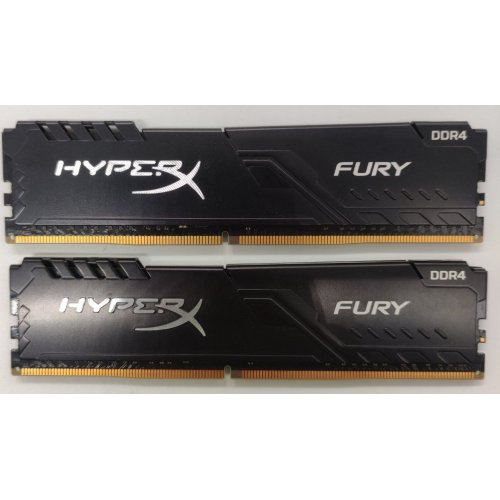 Озп HyperX DDR4 16GB (2x8GB) 3200Mhz Fury Black (HX432C16FB3K2/16) (Відновлено продавцем, 899361) купити в Україні | Telemart фото