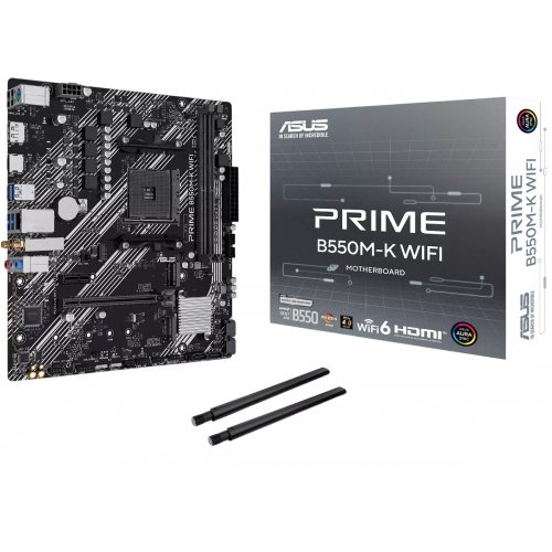 Материнская плата Asus PRIME B550M-K WIFI (sAM4, AMD B550) купить в Украине | Telemart фото