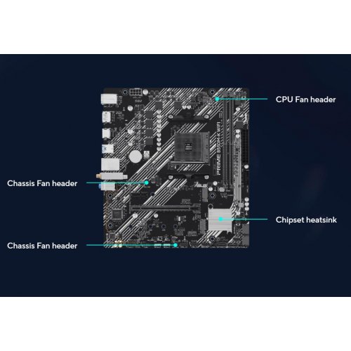 Материнская плата Asus PRIME B550M-K WIFI (sAM4, AMD B550) купить в Украине | Telemart фото