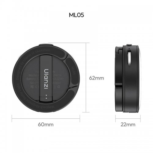 Видеосвет Ulanzi ML05 MagLock Fill Light (L183) Black купить в Украине | Telemart фото