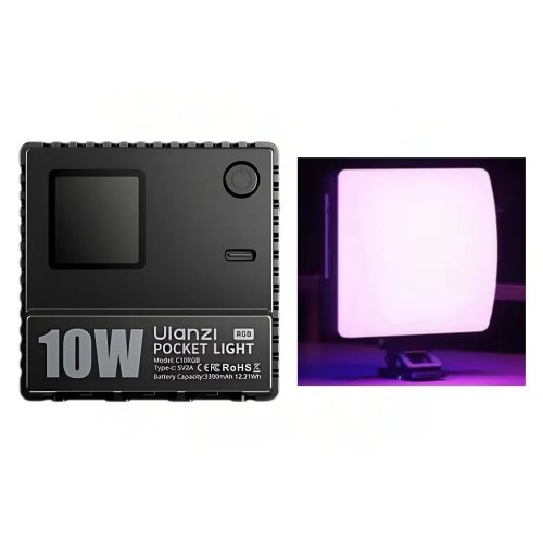 Відеосвітло Ulanzi C01RGB 10W Pocket Light (L205) Black купити в Україні | Telemart фото