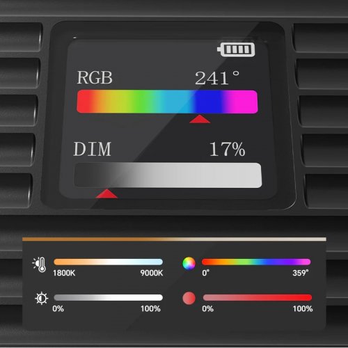 Відеосвітло Ulanzi K20 RGB 20W Panel Light (L207) Black купити в Україні | Telemart фото