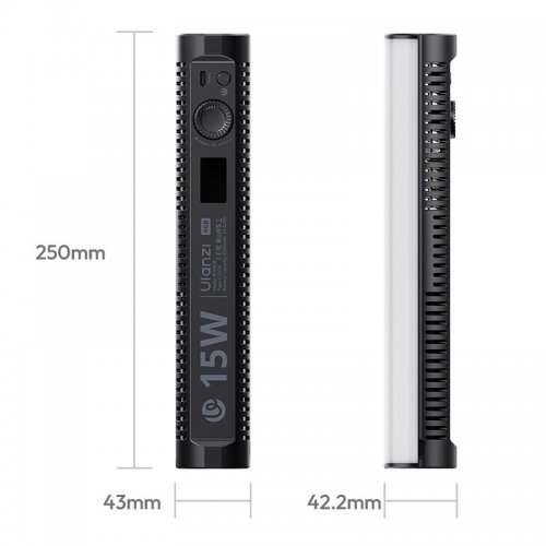 Відеосвітло Ulanzi B15RGB 15W Tube Light (L208) Black купити в Україні | Telemart фото