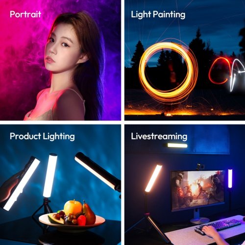 Відеосвітло Ulanzi B15RGB 15W Tube Light (L208) Black купити в Україні | Telemart фото