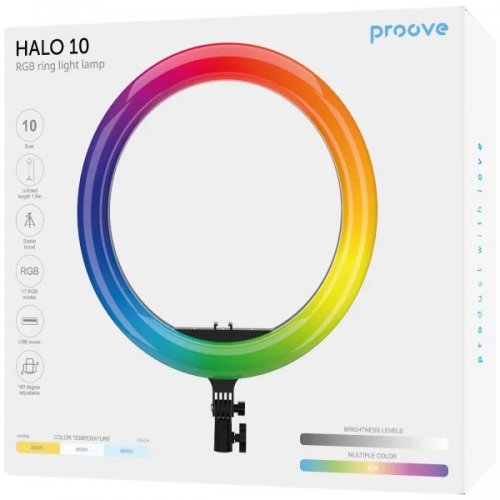 Кільцева лампа Proove Halo 10 (PLRL10100401) White купити в Україні | Telemart фото