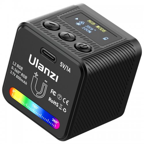 Відеосвітло Ulanzi VIJIM L2 RGB COB Video Light 4W (UV-2878 L2 RGB) Black купити в Україні | Telemart фото