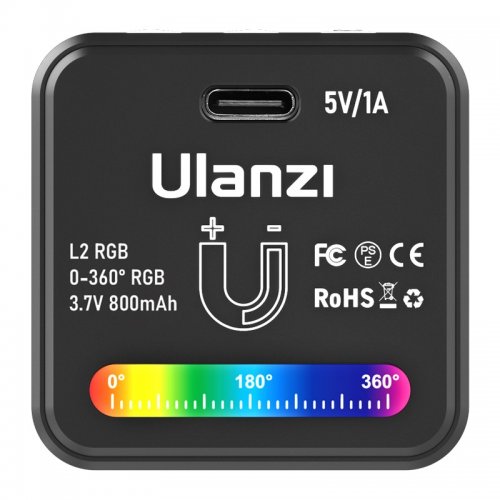 Відеосвітло Ulanzi VIJIM L2 RGB COB Video Light 4W (UV-2878 L2 RGB) Black купити в Україні | Telemart фото