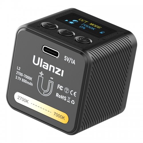 Відеосвітло Ulanzi L2 Bi-color COB Video Light 5W (UV-3051) Black купити в Україні | Telemart фото