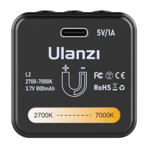 Відеосвітло Ulanzi L2 Bi-color COB Video Light 5W (UV-3051) Black купити в Україні | Telemart фото
