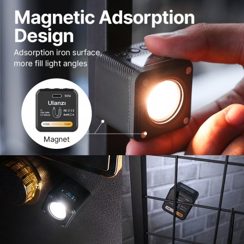Відеосвітло Ulanzi L2 Bi-color COB Video Light 5W (UV-3051) Black купити в Україні | Telemart фото