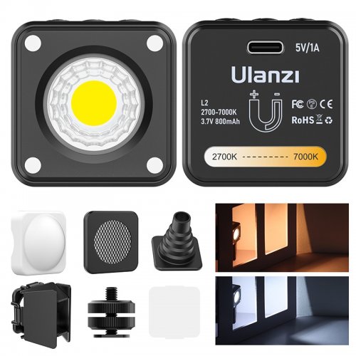 Відеосвітло Ulanzi L2 Bi-color COB Video Light 5W (UV-3051) Black купити в Україні | Telemart фото