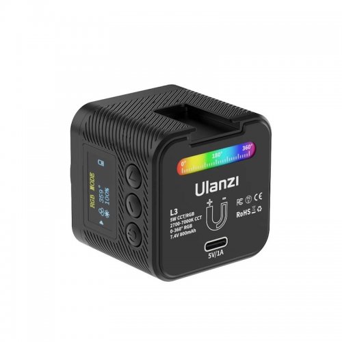 Відеосвітло Ulanzi L3 RGB COB Fill Light 5W (UV-L052GBB1 L3 RGB) Black купити в Україні | Telemart фото