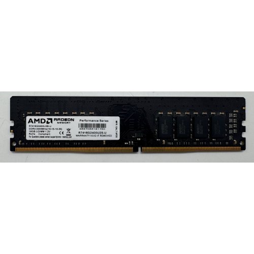 Озп AMD DDR4 16GB 2400Mhz Radeon R7 Perfomance (R7416G2400U2S-U) (Відновлено продавцем, 899519) купити в Україні | Telemart фото