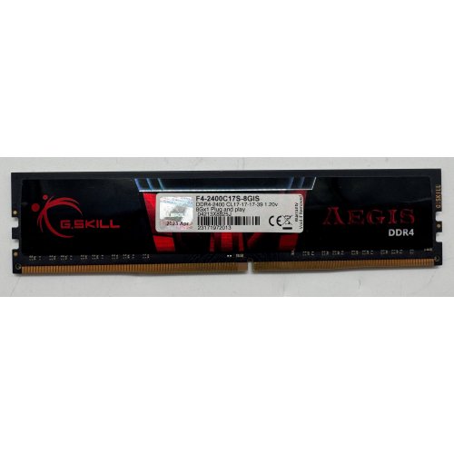 Озу G.Skill DDR4 8GB 2400Mhz Aegis (F4-2400C17S-8GIS) (Восстановлено продавцом, 899521) купить в Украине | Telemart фото