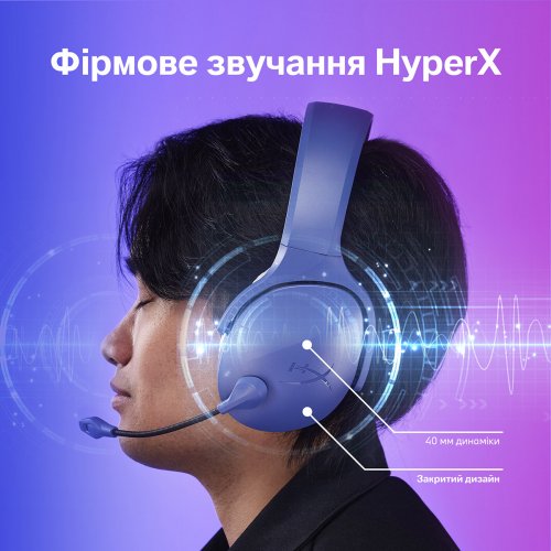 Навушники HyperX Cloud Jet Wireless (AJ0T1AA) Black купити в Україні | Telemart фото