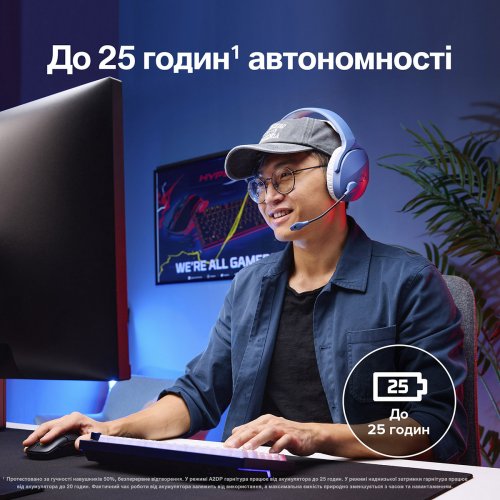Навушники HyperX Cloud Jet Wireless (AJ0T1AA) Black купити в Україні | Telemart фото