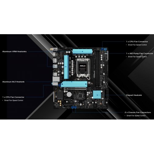 Материнская плата AsRock B860M-X Gen5 WiFi (s1851, Intel B860) купить в Украине | Telemart фото