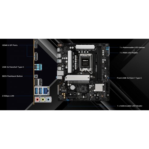 Материнская плата AsRock B860M-X Gen5 (s1851, Intel B860) купить в Украине | Telemart фото