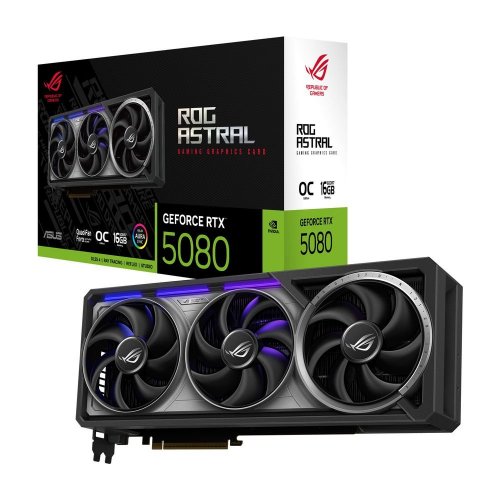Уценка видеокарта Asus ROG Astral GeForce RTX 5080 OC 16384MB (ROG-ASTRAL-RTX5080-O16G-GAMING) (Вскрытая упаковка, 899743) купить в Украине | Telemart фото