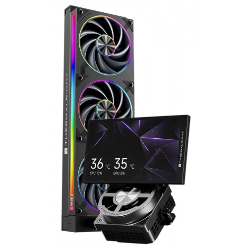 Готова СВО Thermalright Dynamic Vision Pro 360 ARGB Black купити в Україні | Telemart фото