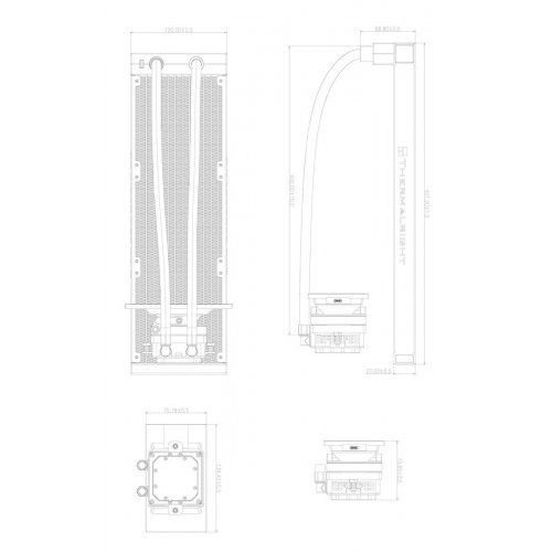 Готова СВО Thermalright Dynamic Vision Pro 360 ARGB Black купити в Україні | Telemart фото
