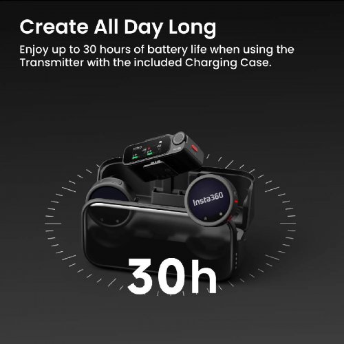 Беспроводная микрофонная система Insta360 Mic Pro (2TX+1RX) купить в Украине | Telemart фото