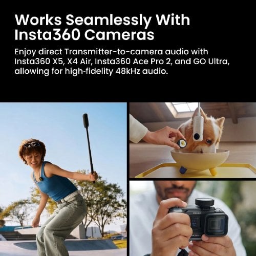 Беспроводная микрофонная система Insta360 Mic Pro (1TX+1RX) купить в Украине | Telemart фото