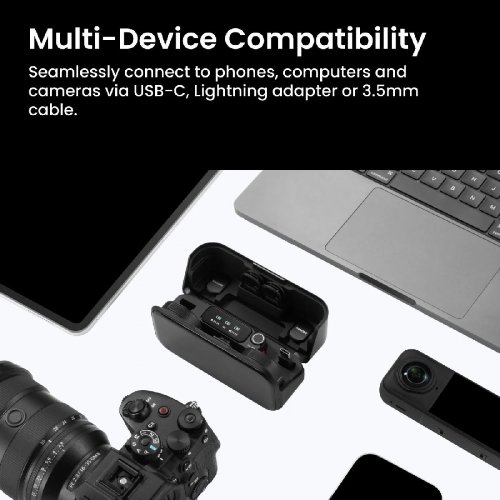 Беспроводная микрофонная система Insta360 Mic Pro (1TX+1RX) купить в Украине | Telemart фото