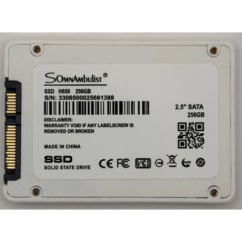 Ssd-диск SomnAmbuList 256GB 2.5" (Восстановлено продавцом, 900004) купить в Украине | Telemart фото