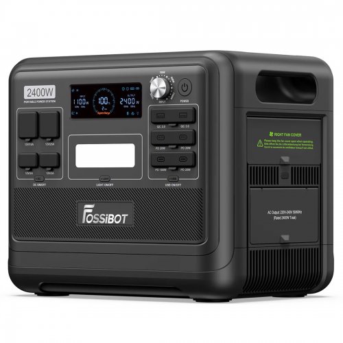 Зарядна станція Fossibot F2400 2400W 2048Wh Black купити в Україні | Telemart фото