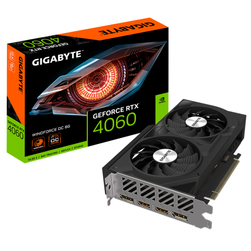 Видеокарта Gigabyte GeForce RTX 4060 Windforce OC 8192MB (GV-N4060WF2OC-8GD) (Восстановлено продавцом, 900022) купить в Украине | Telemart фото
