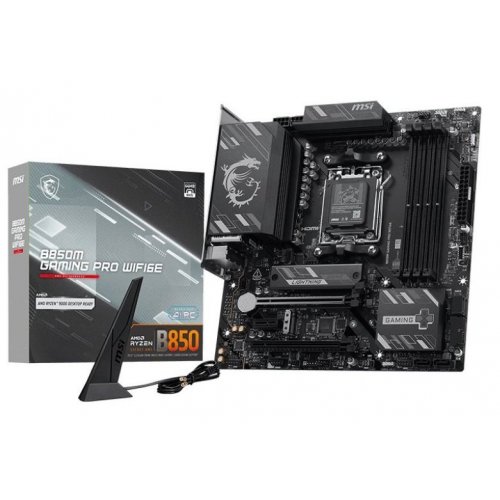 Уцінка материнська плата MSI B850M GAMING PRO WIFI6E (sAM5, AMD B850) (Розкрита упаковка, 900028) купити в Україні | Telemart фото