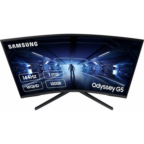Монітор Samsung 27" Odyssey G5 LC27G55T (LC27G55TQBIXCI) Black (Відновлено продавцем, 900049) купити в Україні | Telemart фото