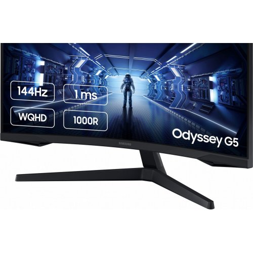 Монітор Samsung 27" Odyssey G5 LC27G55T (LC27G55TQBIXCI) Black (Відновлено продавцем, 900049) купити в Україні | Telemart фото