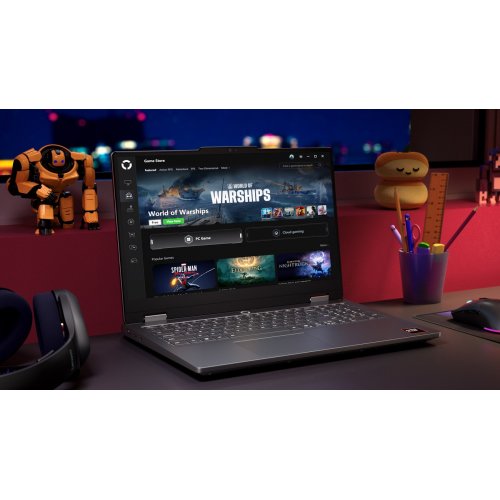 Ноутбук Lenovo LOQ Essential 15ARP11 (83VA0027RA) Luna Grey купити в Україні | Telemart фото