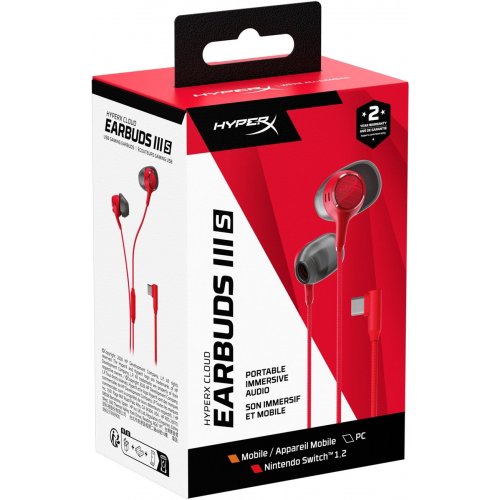 Наушники HyperX Cloud Earbuds III S (BN7S2AA) Red купить в Украине | Telemart фото