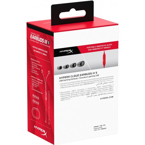 Наушники HyperX Cloud Earbuds III S (BN7S2AA) Red купить в Украине | Telemart фото