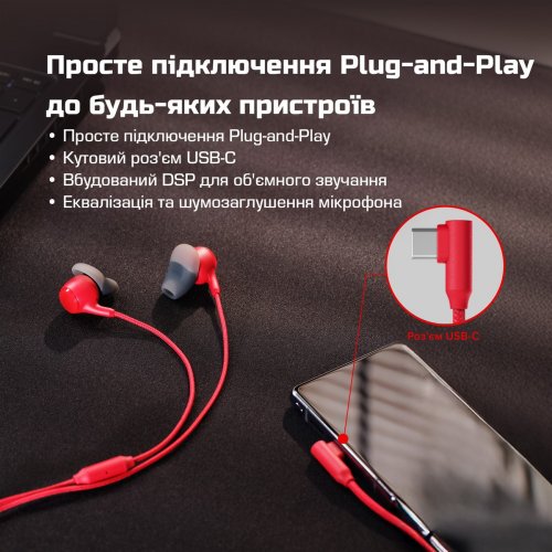 Наушники HyperX Cloud Earbuds III S (BN7S2AA) Red купить в Украине | Telemart фото