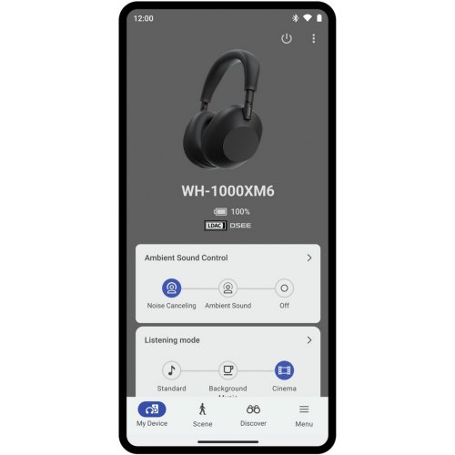 Навушники Sony WH-1000XM6 (WH1000XM6B.E) Black купити в Україні | Telemart фото