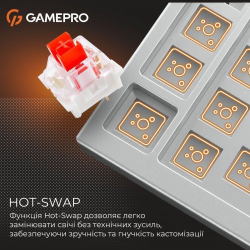 Уцінка клавіатура GamePro Genesis Joker MK124 Outemu Red Swithes White (Розкрита упаковка, 900219) купити в Україні | Telemart фото