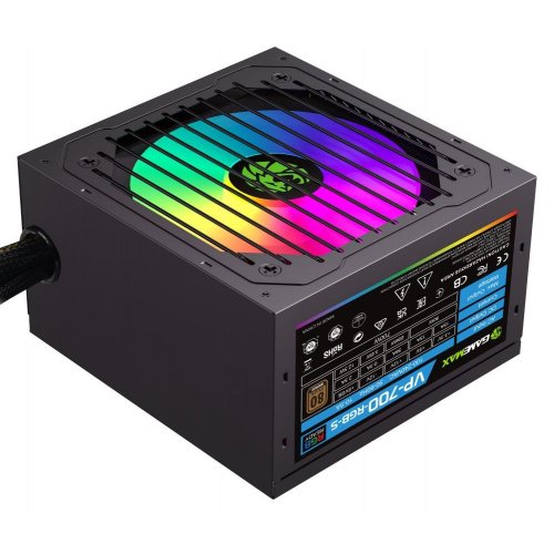 Блок питания GAMEMAX VP 700S RGB 700W (VP 700S BK-RGB) купить в Украине | Telemart фото