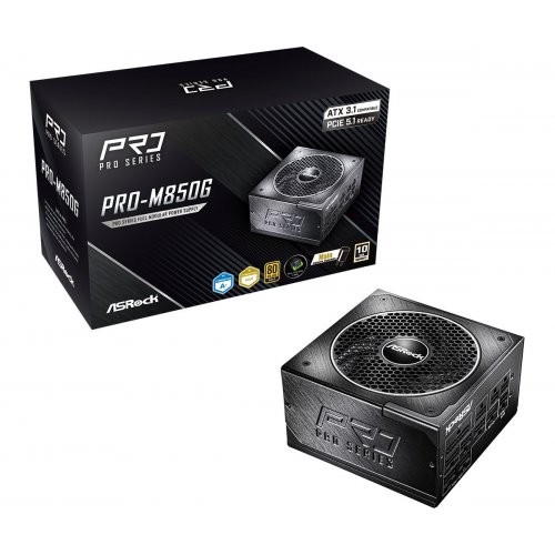 Блок живлення AsRock Pro 850W (PRO-M850G) Black купити в Україні | Telemart фото