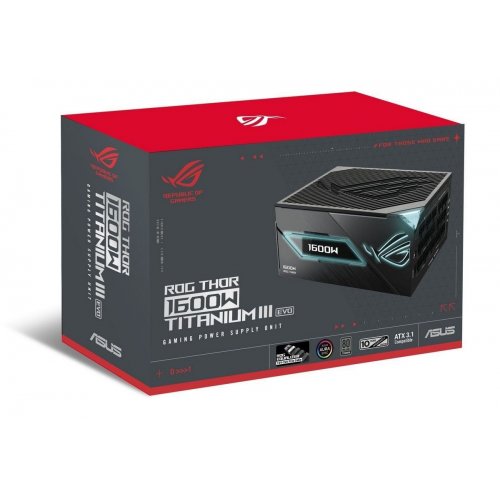 Блок питания Asus ROG Thor 1600W Titanium III ROG Equalizer (90YE00VB-B0NA00) Black купить в Украине | Telemart фото
